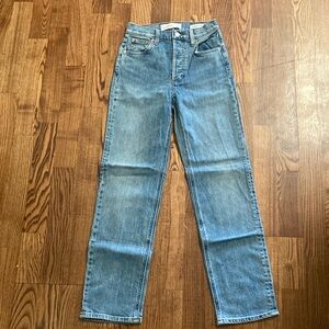 Denim Forum Arlo high rise straight size 24
